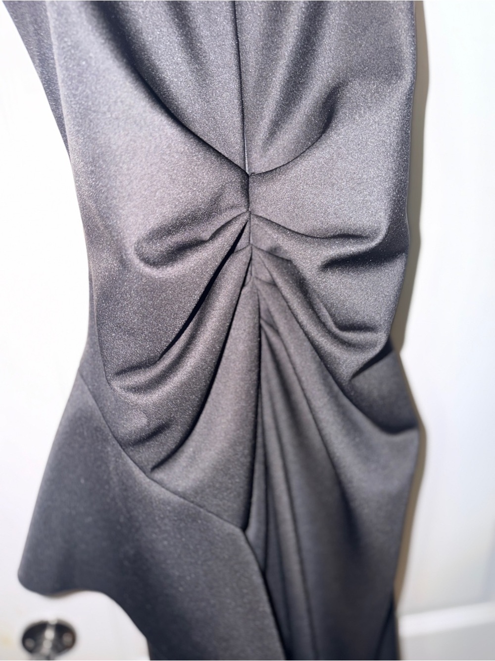 Xscape Black One-Shoulder Ruffle Gown - Picture 7 of 9